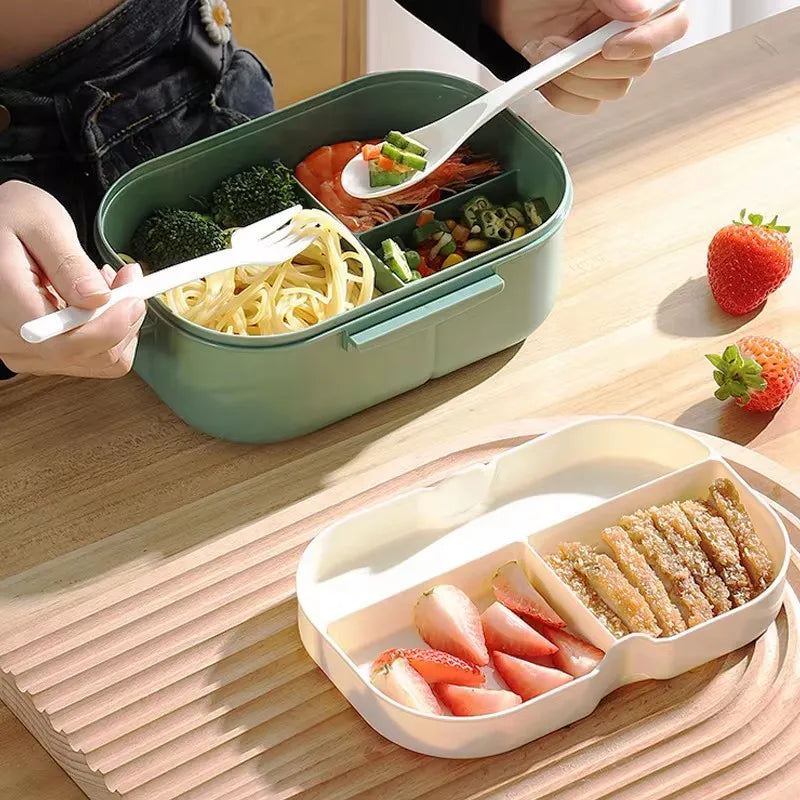 Portable Lunch Box with Cutlery